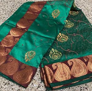 Like New Shiny Silk Cotton Saree