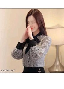 Elegant Bow Tie Blouse