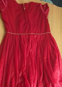 Red &amp; Gold Ethnic Gown