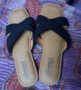 Stylish Black Strap Sandals