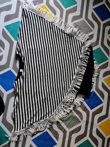 White Cotton Cape Top