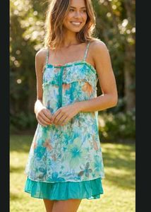 Beautiful Floral Ruffle Dress