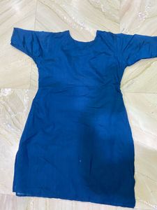 Blue Embroidered Kurti