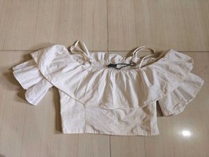 Off Shoulder Crop Top