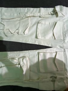 White Cargo Jeans