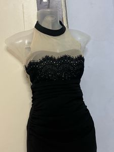 Pintrest Korean Padded High Neck Designer One Piec