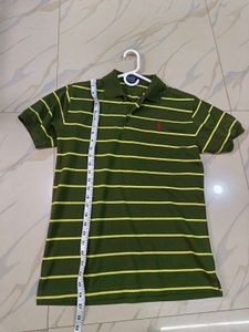 Title: 🔥 Stylish Green-Yellow Polo – Must-Have! ✨