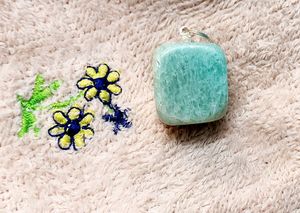 Beautiful Amazonite with a small loop.