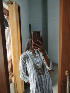 Striped Cotton Kurta