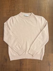 ZARA Sweater in Baby Pink Merino Wool