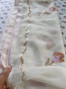 punjabi Suit cream colour 💗