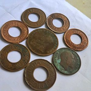 8AntiqueBritishIndiaCoins