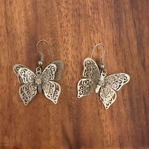 Butterfly Earrings , Feather Weight