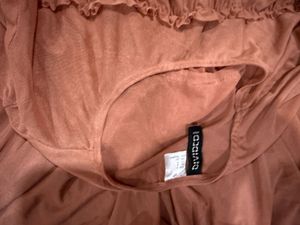 Ruffled Long Bell Sleeve Top