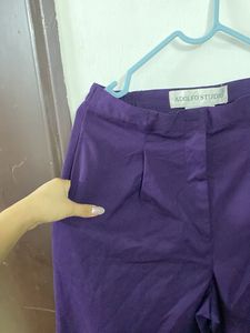 high rise Purple Wide Leg Pants waist 30/3