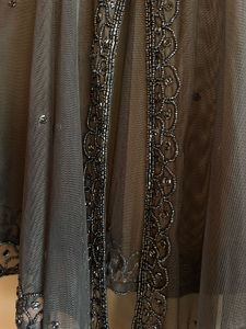 Heavy Embellished Cape Shrug