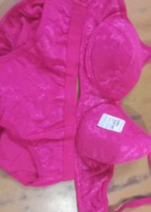 Hot Pink Bra & Panty Set