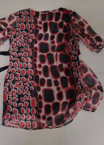 Animal Print Long Party Wear Top