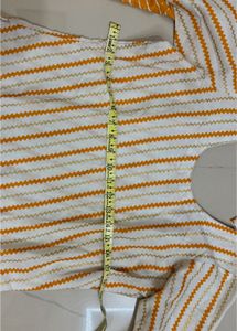 Yellow Leheriya Print Kurti Set💛