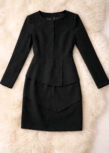 Chic Black Layered Dress