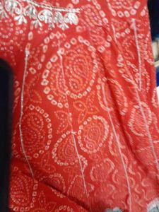 Red Printed Kurta