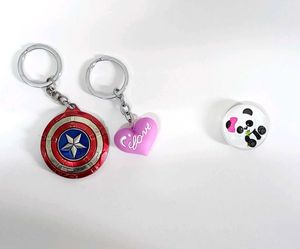 Keychain and Fridge Magnet