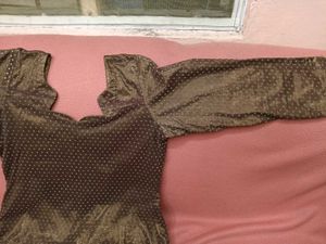LessUsed Vintage Polka Dot SnuffColor Kurti