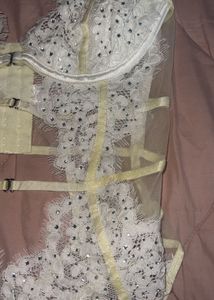 Embroidered Underwired Lace Bodysuit (Rare find 🌙