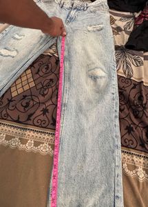 Ripped Light Wash Jeans