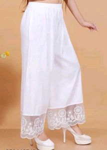 White Lace Palazzos