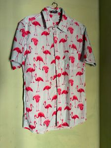 Flamingo Print Shirt