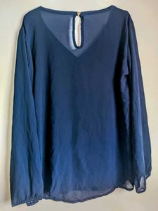 Lace V Neck Long Sleeve Shirts