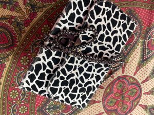 Cow Print Clutch