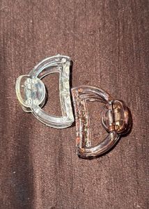 Clear & Bronze Hair Claw Clips✨🫶🏻