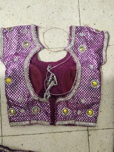 Purple Embellished Lehenga