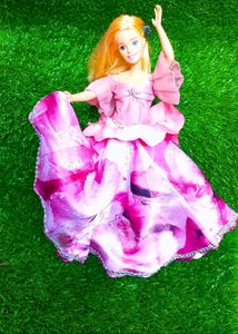 Vintage Barbie Pink Floral Dress
