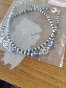 Smiley Evil Eye Anklet