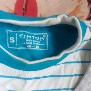 Cute Cat Print Baby Top