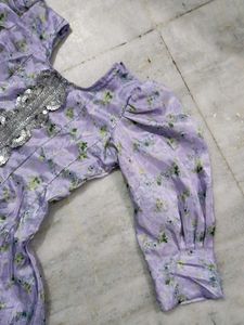 12 Kali Anarkali With Puff Sleeve