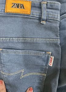 Gray Straight Leg Jeans