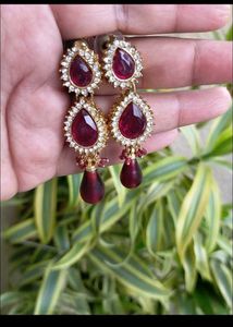 Red Drop Earrings