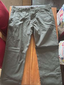 Olive Green Chinos - Casual Comfort