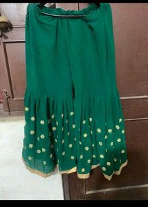Wedding Heavy Work Kurti Sharara Set