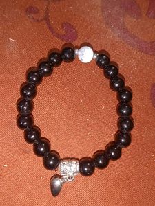 Black & White Beaded Bracelet