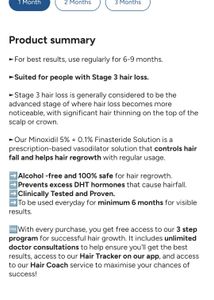Man Matters Minoxidil 5% + 0.1% Finasteride