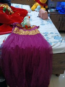 Stitched Anarkali Long Suit With Dupatta
