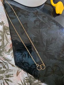 Gold Circle Pendant Necklace