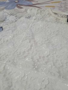 Elegant White Lace Mini Dress