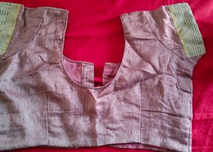 like new Elegant Lavender Saree with Blouse