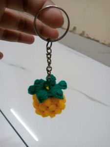Crochet Pineapple Keychain